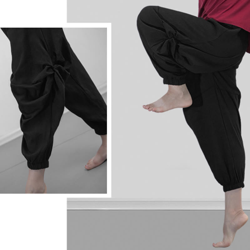 Plain Color Modal Dance Yoga Breathable Pants