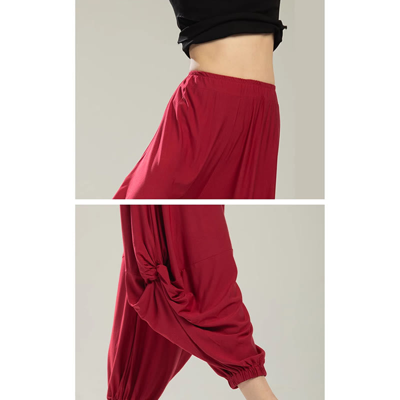 Plain Color Modal Dance Yoga Breathable Pants