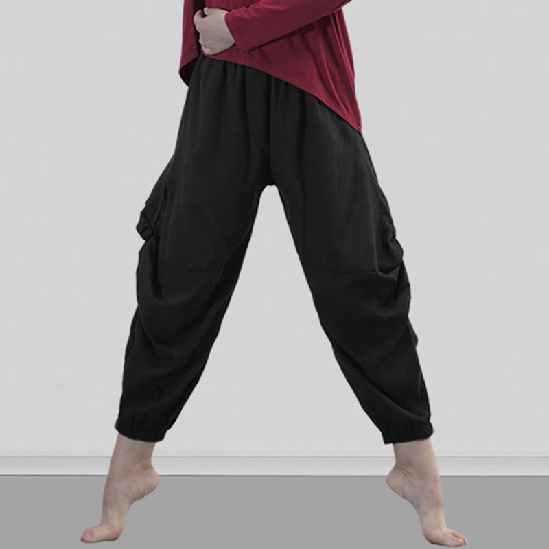 Plain Color Modal Dance Yoga Breathable Pants