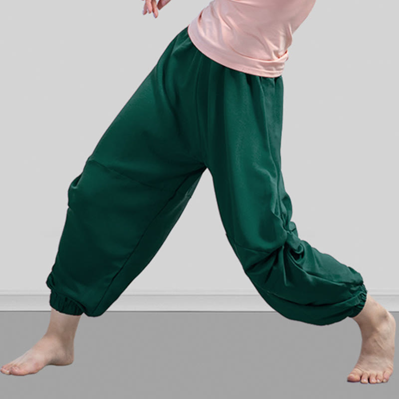 Plain Color Modal Dance Yoga Breathable Pants