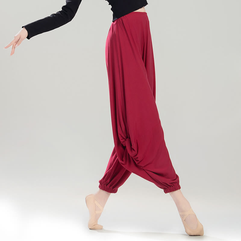 Plain Color Modal Dance Yoga Breathable Pants