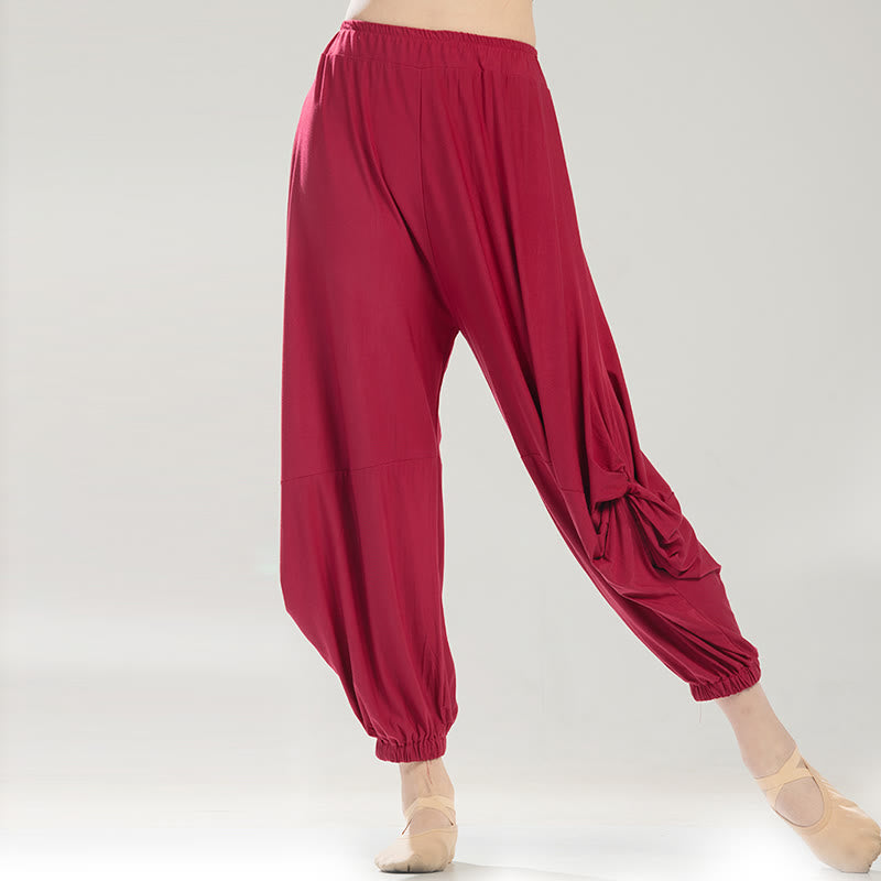 Plain Color Modal Dance Yoga Breathable Pants