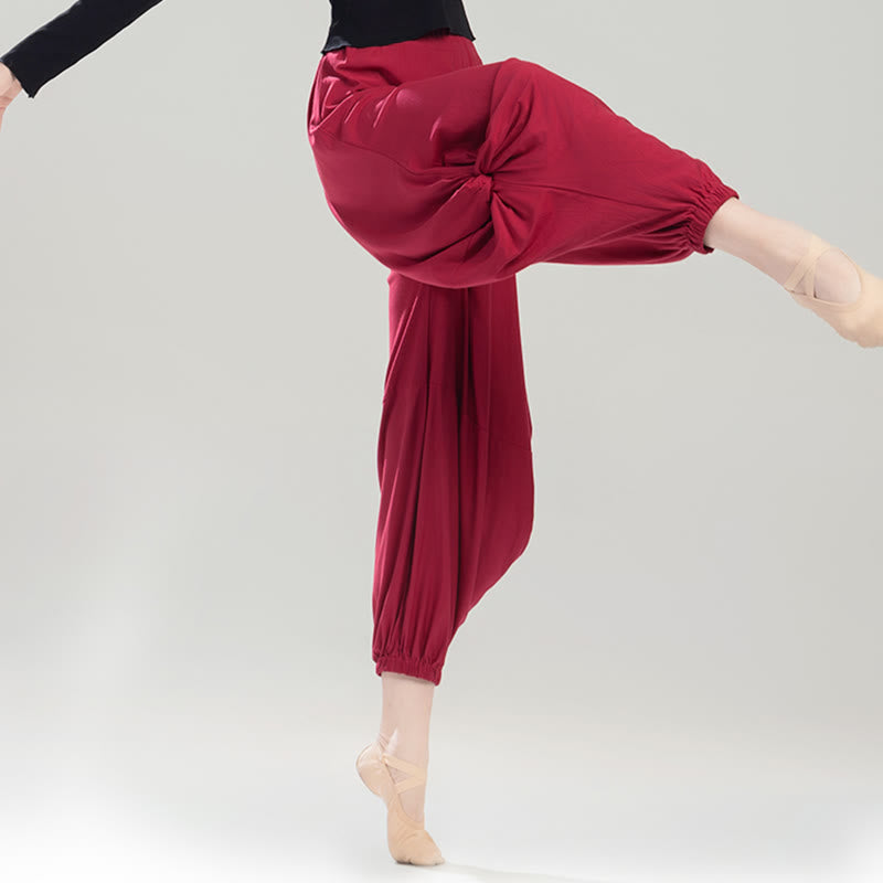 Plain Color Modal Dance Yoga Breathable Pants