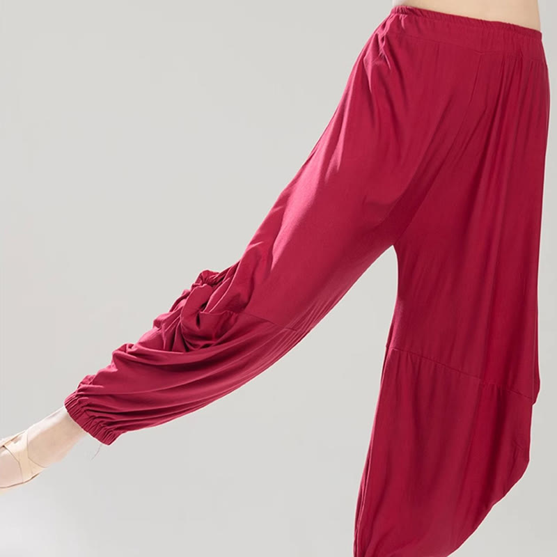 Plain Color Modal Dance Yoga Breathable Pants