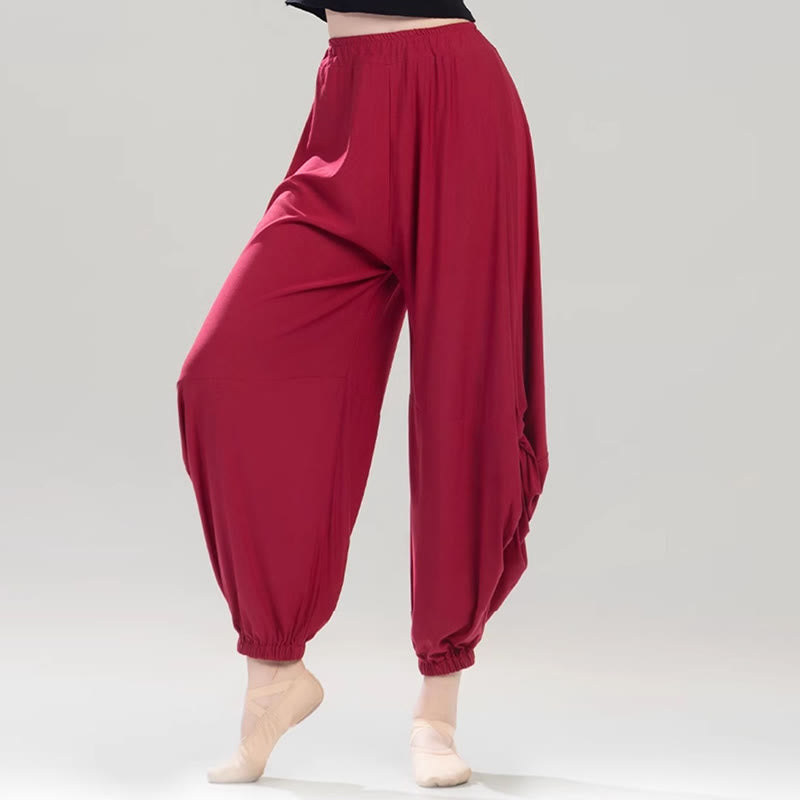 Plain Color Modal Dance Yoga Breathable Pants
