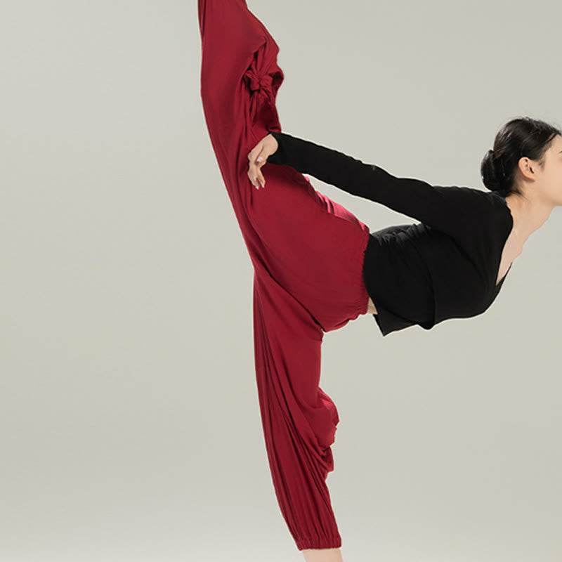 Plain Color Modal Dance Yoga Breathable Pants