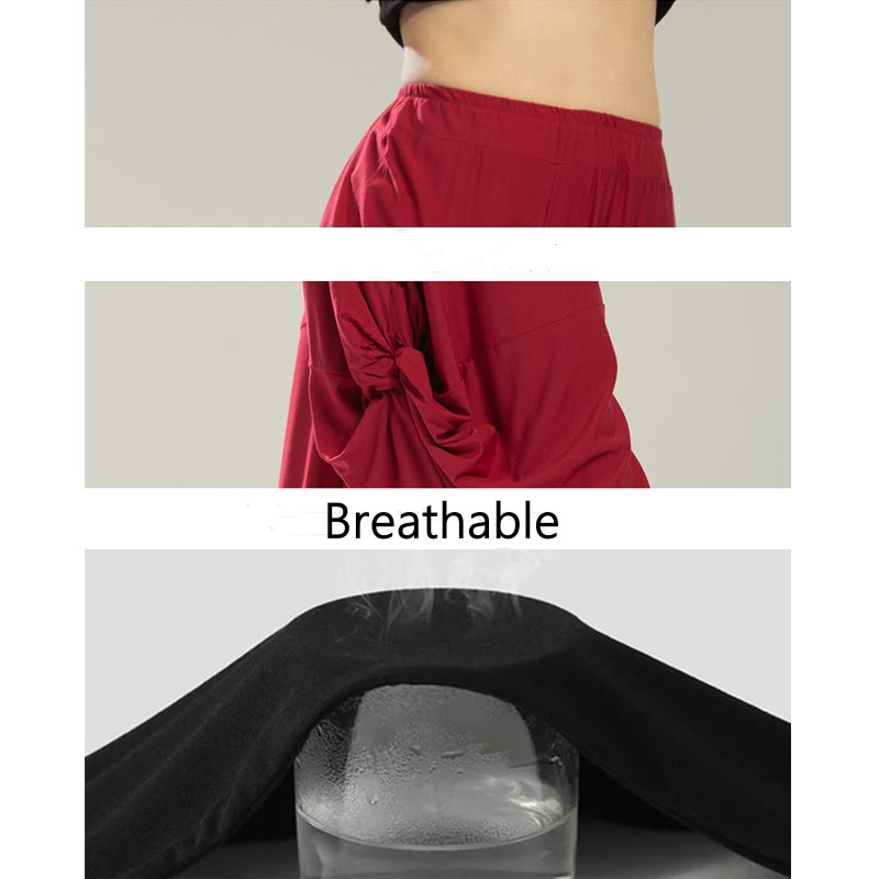 Plain Color Modal Dance Yoga Breathable Pants