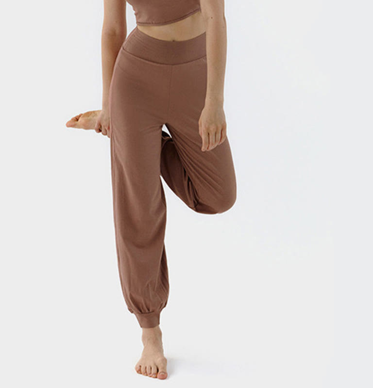 Casual Plain High Waist Quick Drying Women's Leica Pants