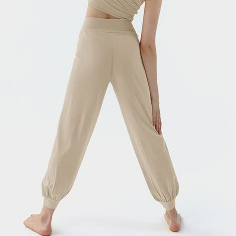 Casual Plain High Waist Quick Drying Women's Leica Pants