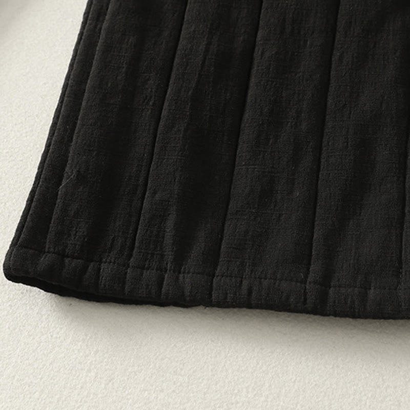 Plain Cotton Polyester Thick Women's Pants With Pockets