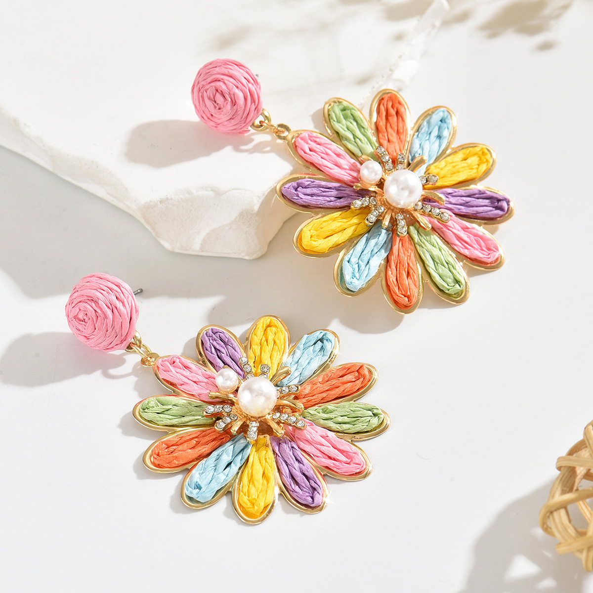 Summer Niche Floral Pearl Earrings and Studs