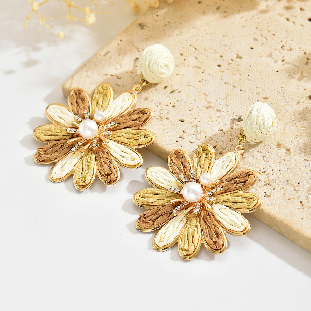 Summer Niche Floral Pearl Earrings and Studs