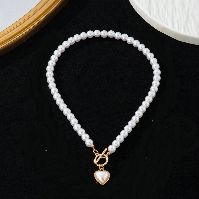 Vintage Religious Multiple Sacred Heart Pendant Necklace