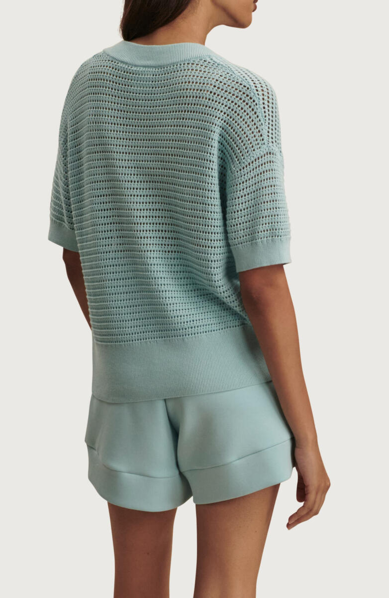 Women Casual V-neck Hollow Top or Drawstring Shorts