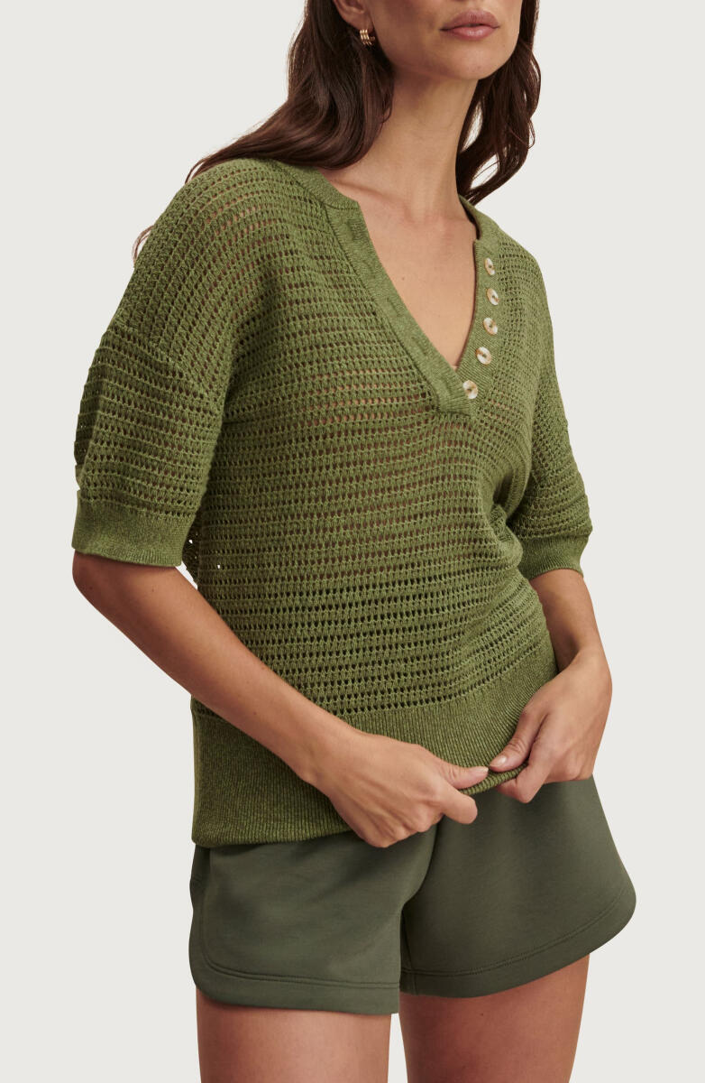 Women Casual V-neck Hollow Top or Drawstring Shorts