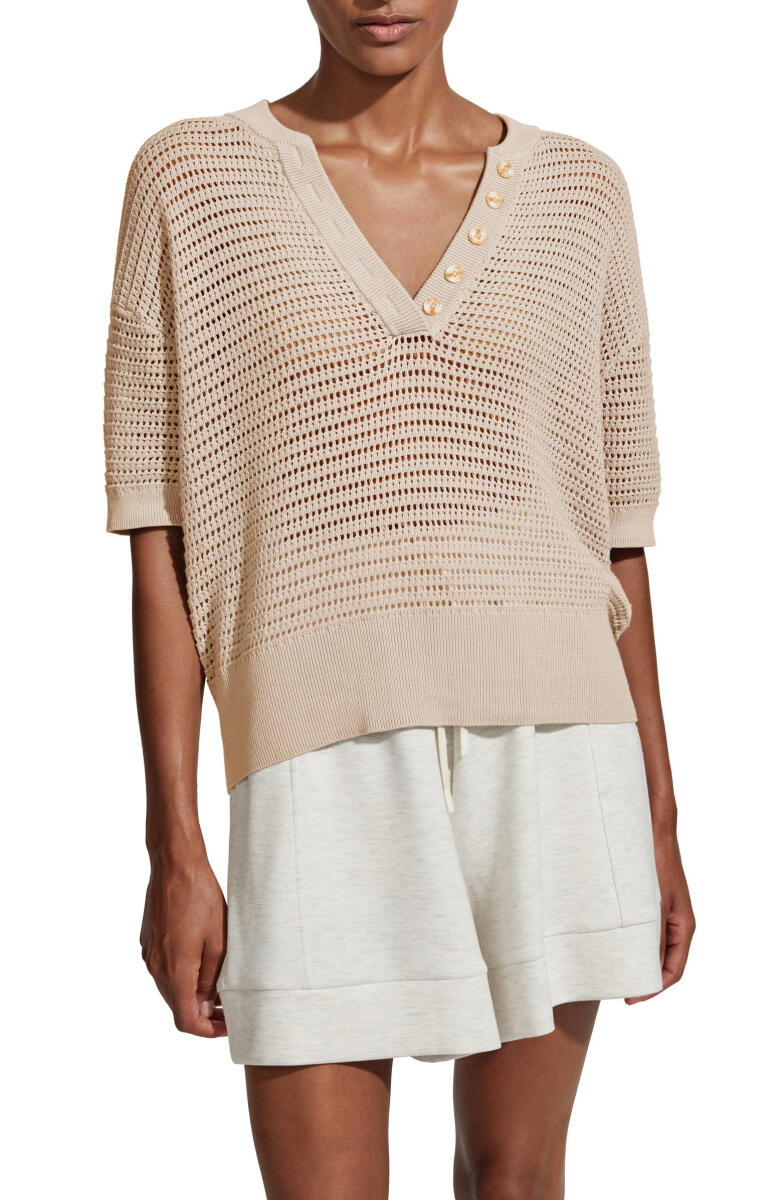 Women Casual V-neck Hollow Top or Drawstring Shorts