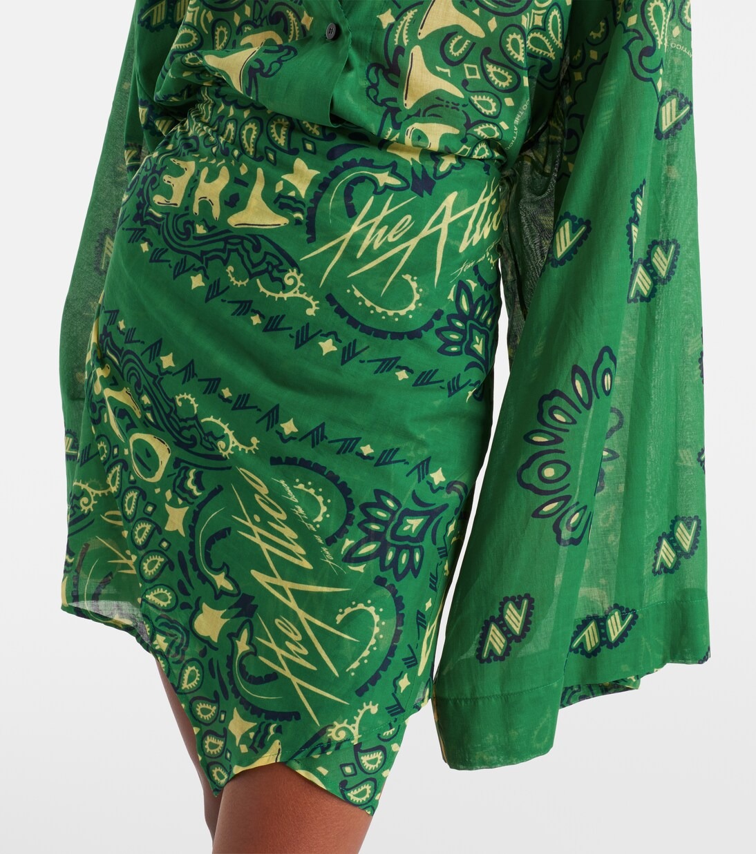 Women V-neck Long Sleeves Printed Casual Vacation Style Dress