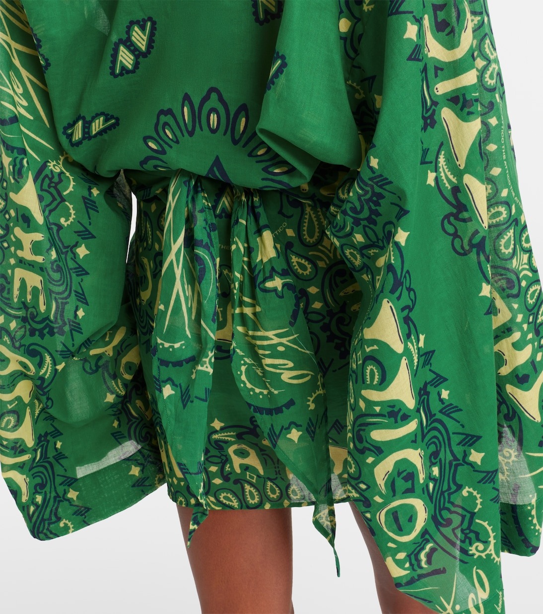 Women V-neck Long Sleeves Printed Casual Vacation Style Dress