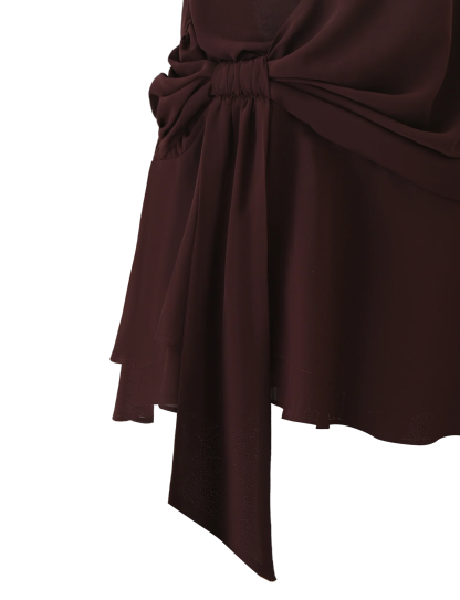 INDIGO MINI DRESS 2.0 - BURGUNDY ROMANTICA