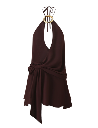 INDIGO MINI DRESS 2.0 - BURGUNDY ROMANTICA