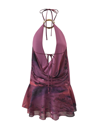 INDIGO MINI DRESS 2.0 - BURGUNDY ROMANTICA