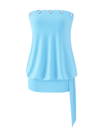 RAVENNA MINI DRESS - SKY BLUE