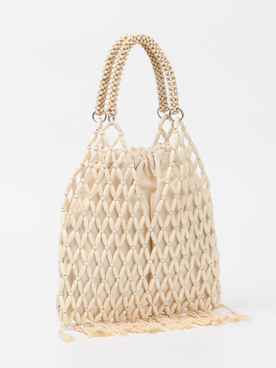 Handmade Woven Tassels Beaded Bag