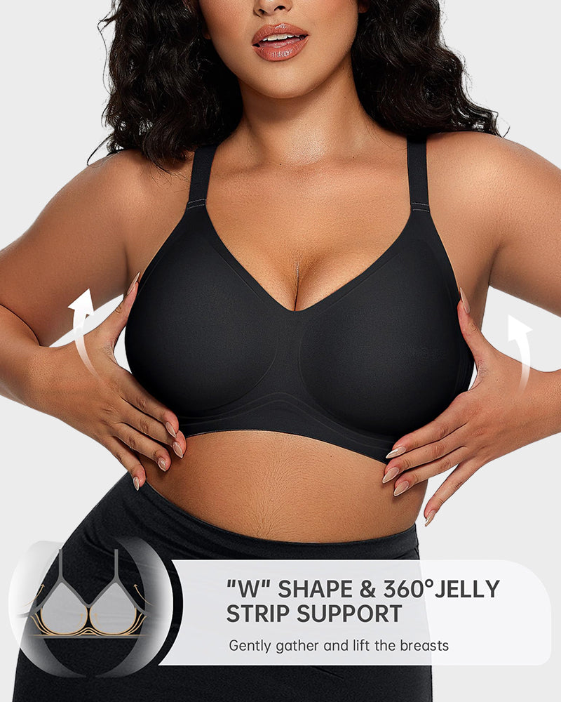 Seamless Soft Comfort Jelly Strip Wireless Bra
