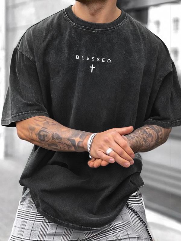 Men's Loose-Fit Sleeveless Short Graphic T-Shirt