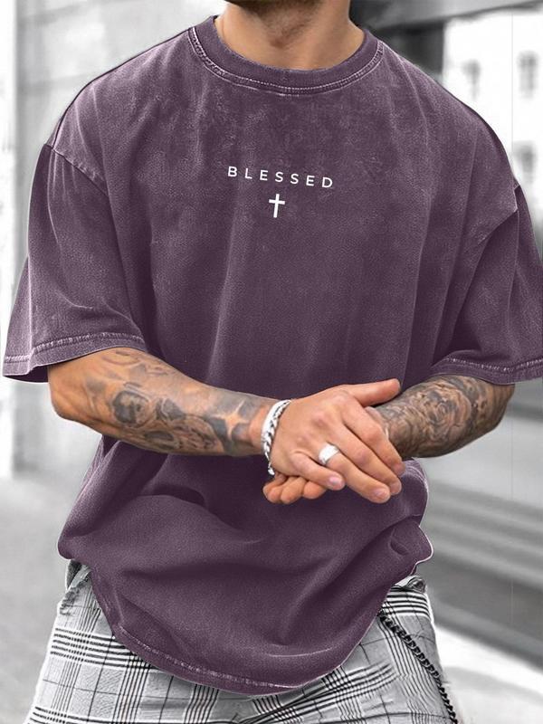 Men's Loose-Fit Sleeveless Short Graphic T-Shirt