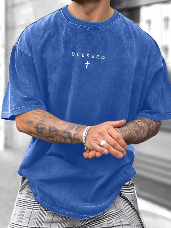 Men's Loose-Fit Sleeveless Short Graphic T-Shirt
