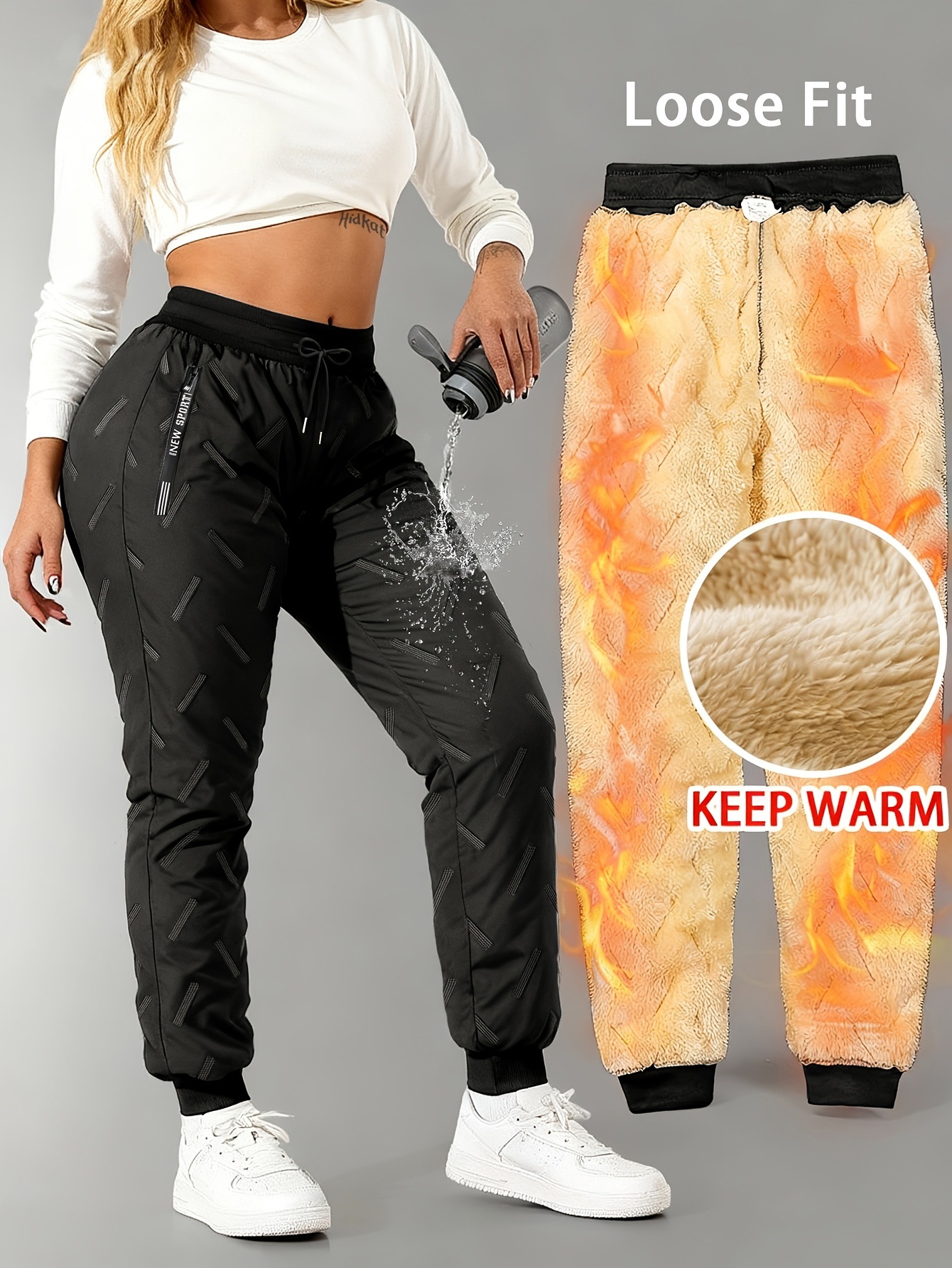 Women’s Fleece Lined Winter Jogger Pants