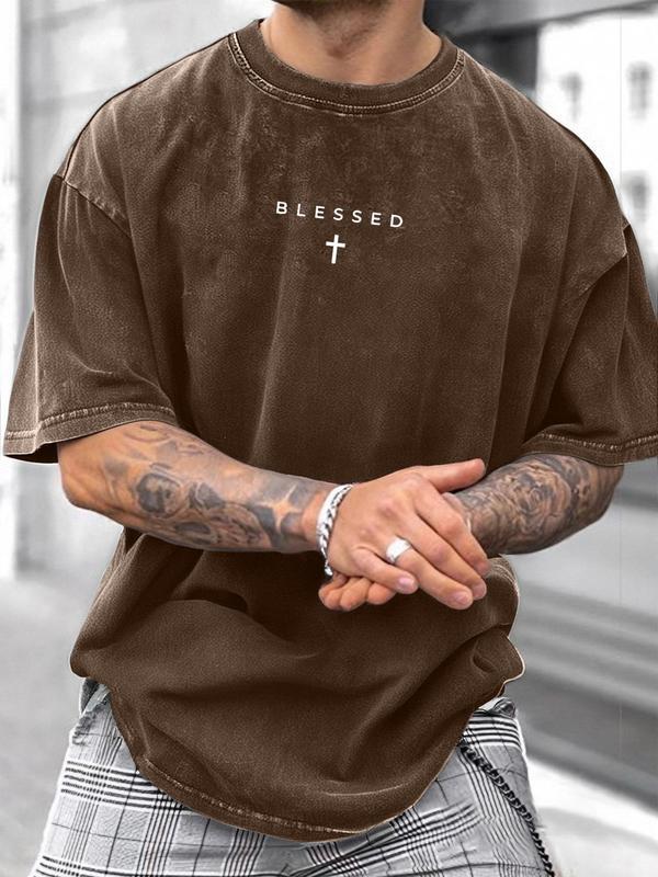 Men's Loose-Fit Sleeveless Short Graphic T-Shirt