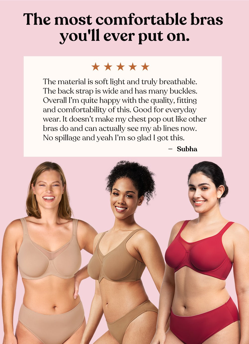 CoolComfort Smoothing Unlined Minimizer Underwire Bra