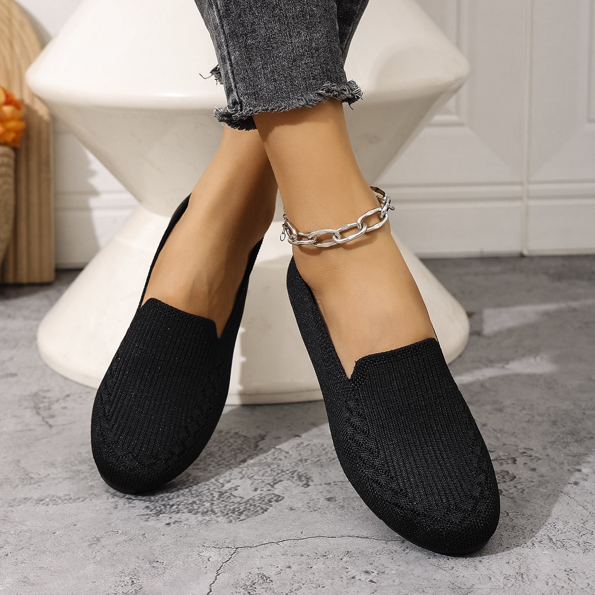 Women Comfortable Arch Support Non-Slip Flat Shoes