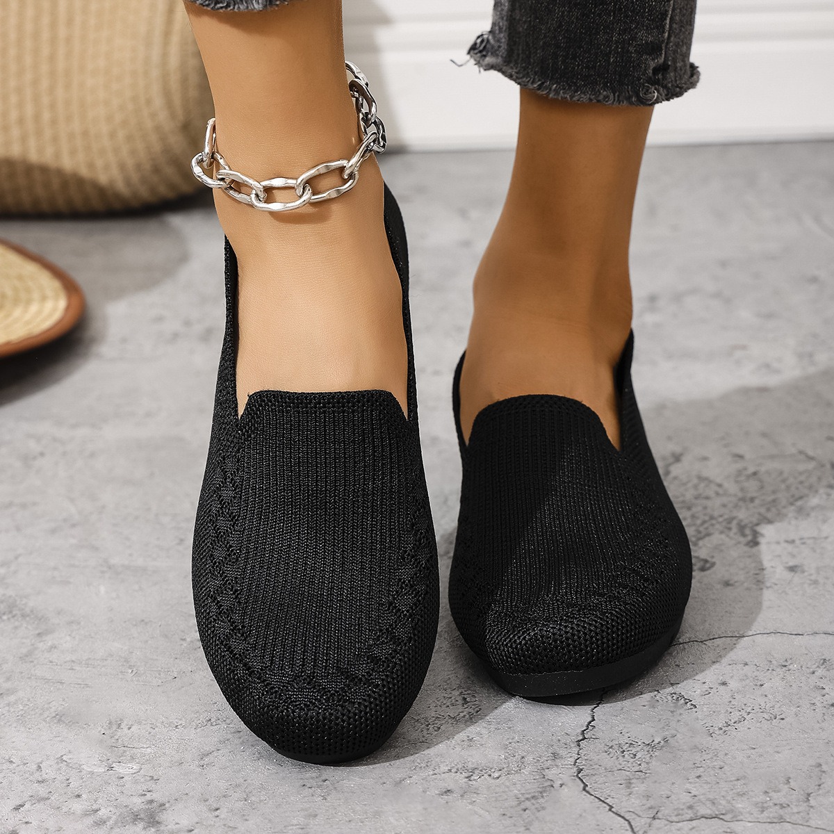 Women Comfortable Arch Support Non-Slip Flat Shoes