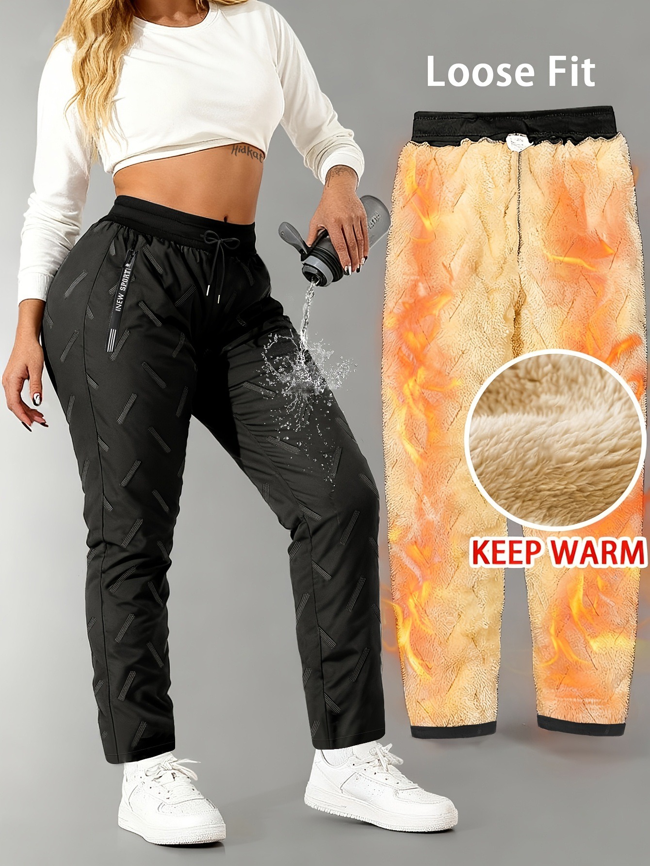 Women’s Fleece Lined Winter Jogger Pants