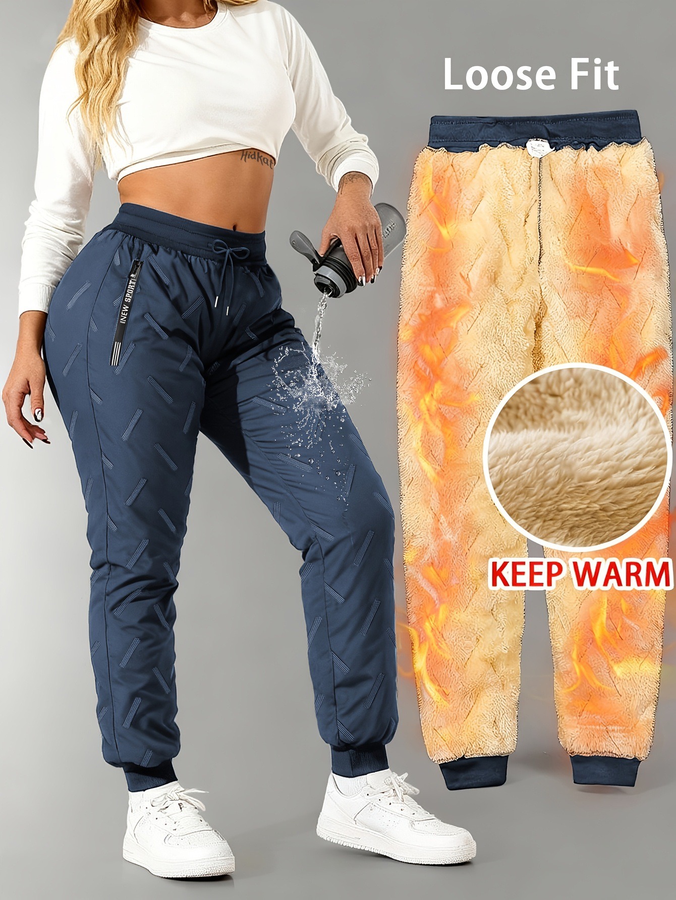Women’s Fleece Lined Winter Jogger Pants