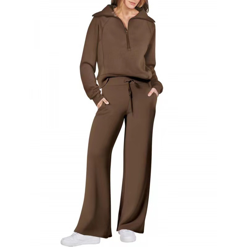 2024 Fall Trendy Outfits Oversized Two Piece Sweatsuit