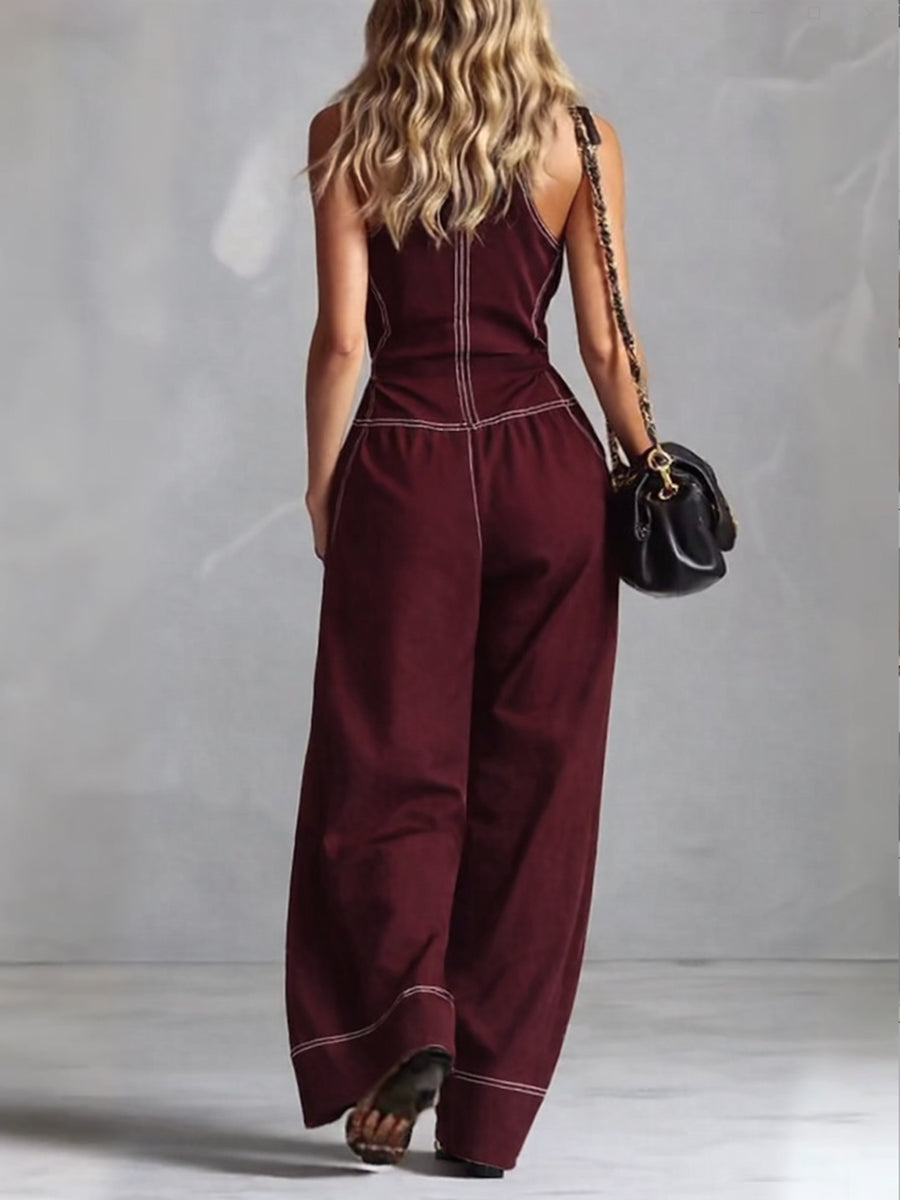 🔥 Casual Zippered Cotton Jumpsuit — The Ultimate Everyday Must-Have