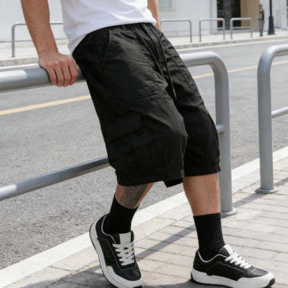 Men's Plus Size Casual Drawstring Capri Pants