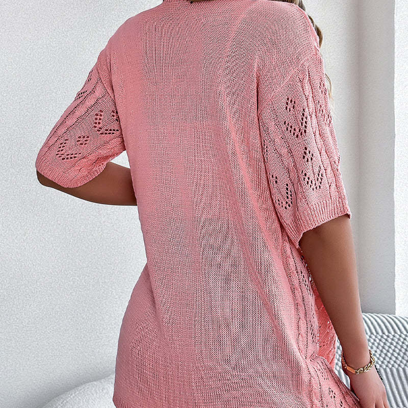 💥50% OFF! ✨ Women's Hollow-Out Knit Cardigan – Lightweight, Breathable, Boho-Chic