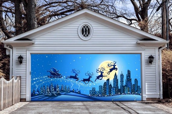 🎁Sky Elk-Holiday Garage Door Banner Decor