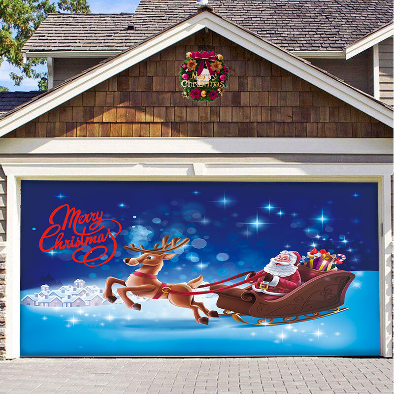 🎁Snowflake Garage Door Banner Decoration