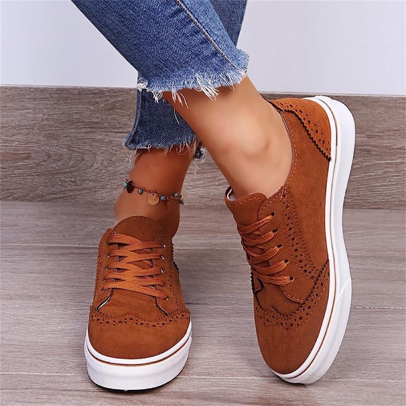 Best Orthopedic Women Shoes Comfy Anti-shock Round Toe Sneakers Vintage Design