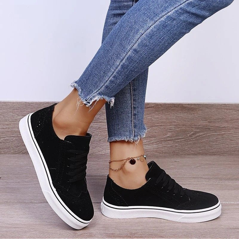 Best Orthopedic Women Shoes Comfy Anti-shock Round Toe Sneakers Vintage Design