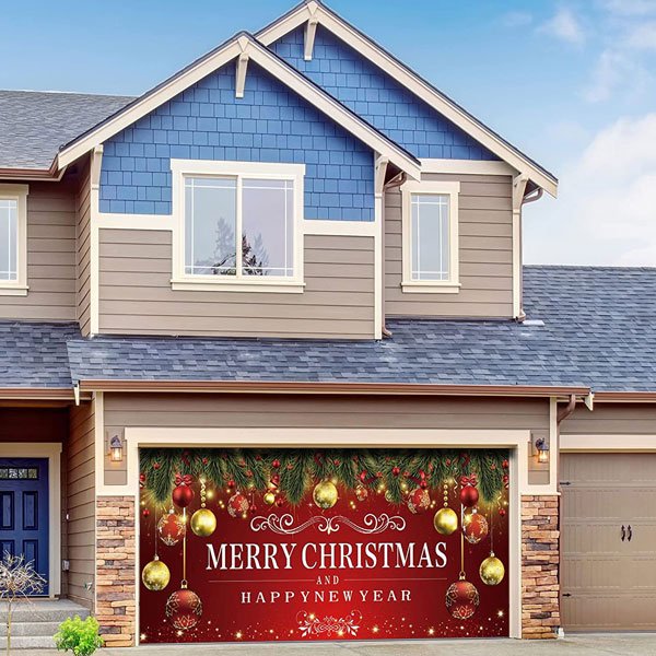 🎁Snow garage door banner ornament