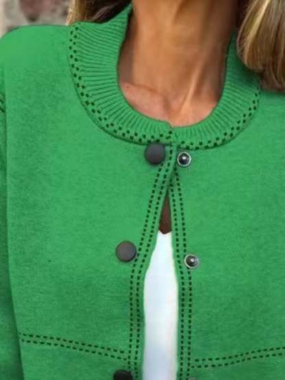 Hazel Blues® | Button Up Long Sleeve Cardigan