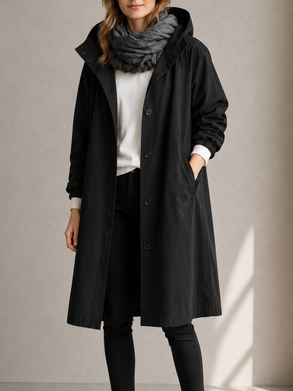 🔥 50% OFF Clearance | Women's Oversized Hooded Water-Resistant Windbreaker Rain Jacket