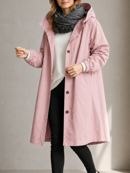 🔥 50% OFF Clearance | Women's Oversized Hooded Water-Resistant Windbreaker Rain Jacket